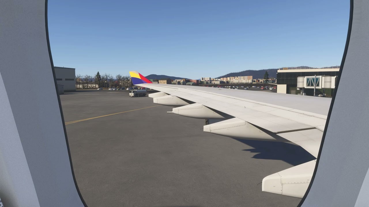 Airplane ASMR - MSFS2024 - Airbus 340-300 RKJJ-RKSS Enging Start