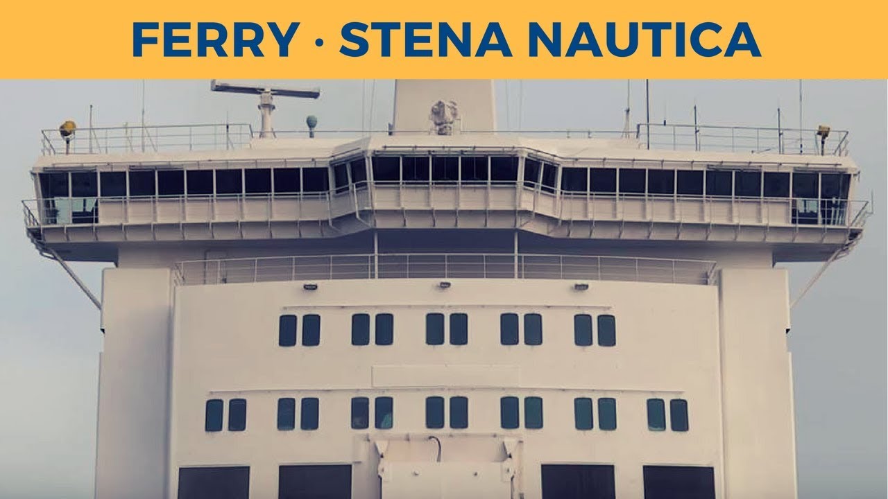 Arrival of ferry STENA NAUTICA in Varberg (Stena Line)