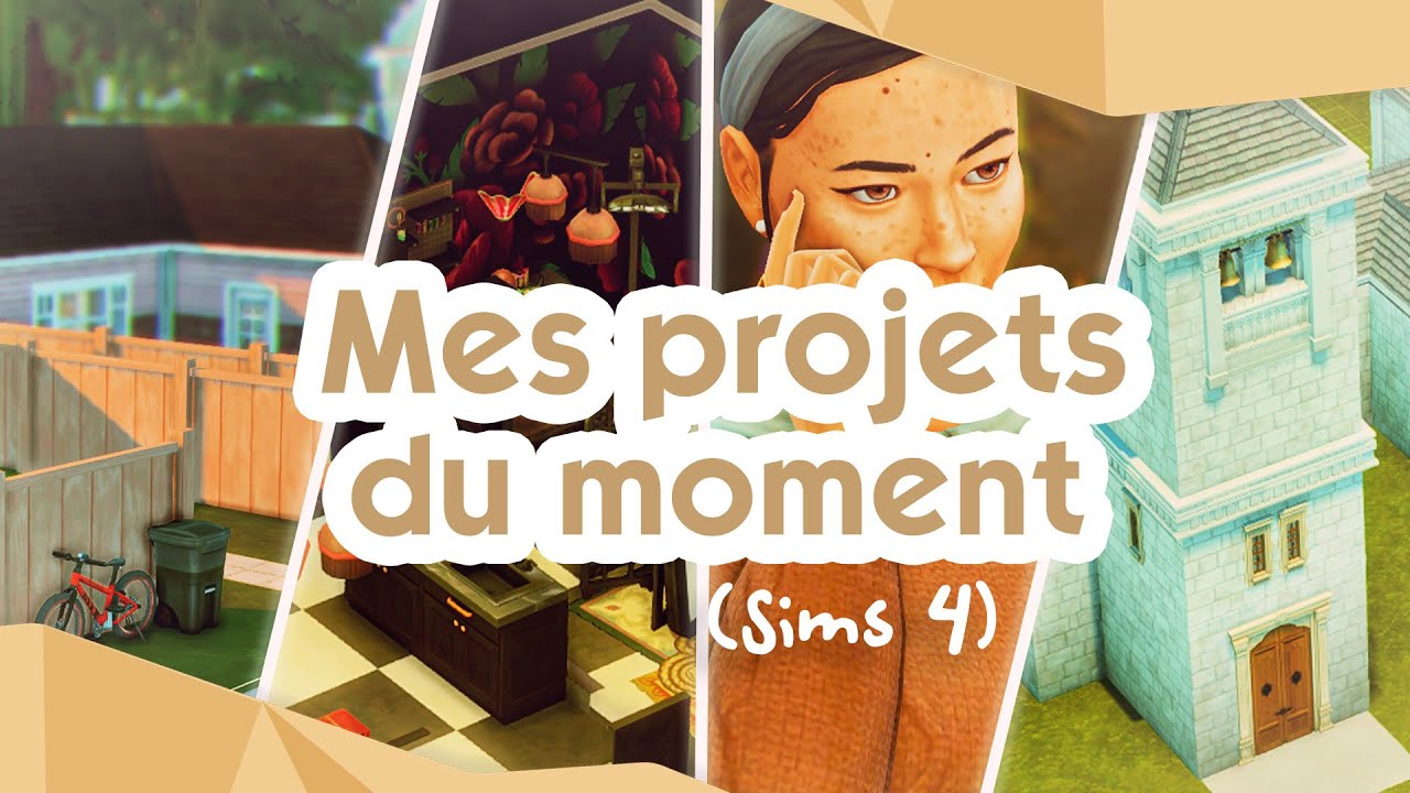 Mes projets Sims du moment : tatouages, Sims 1, monastère et ferme aux lamas 🧶​