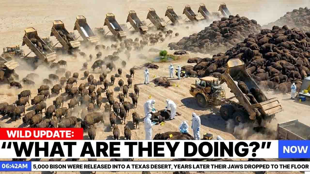 5000 bizon&oacute;w wypuszczono na pustynię w Teksasie. Lata p&oacute;źniej ich szczęki opadły do ​​ziemi