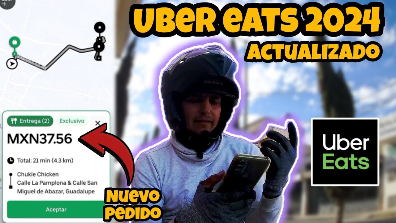 ASÍ se usa la APLICACIÓN de UBER EATS para REPARTIDORES | Actualización 2024