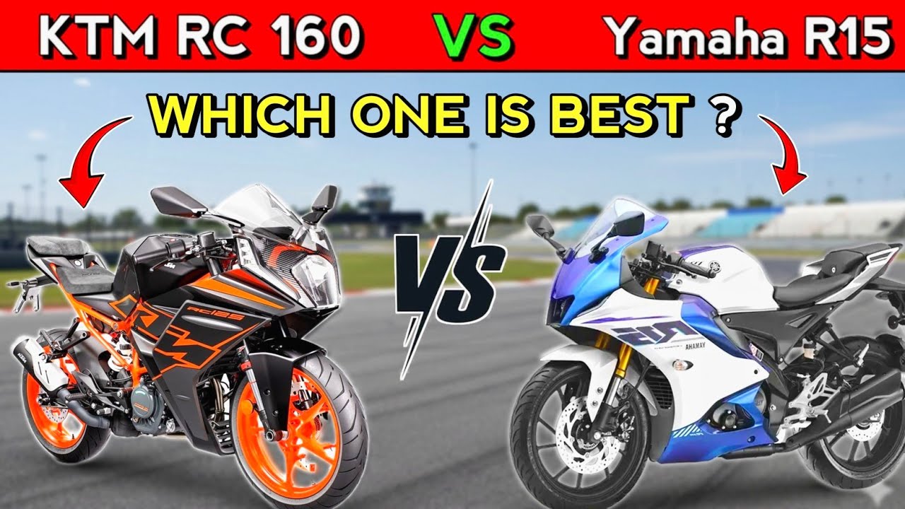 KTM RC 160 vs Yamaha R15 Full Comparison 2026 | Rider By SKF 