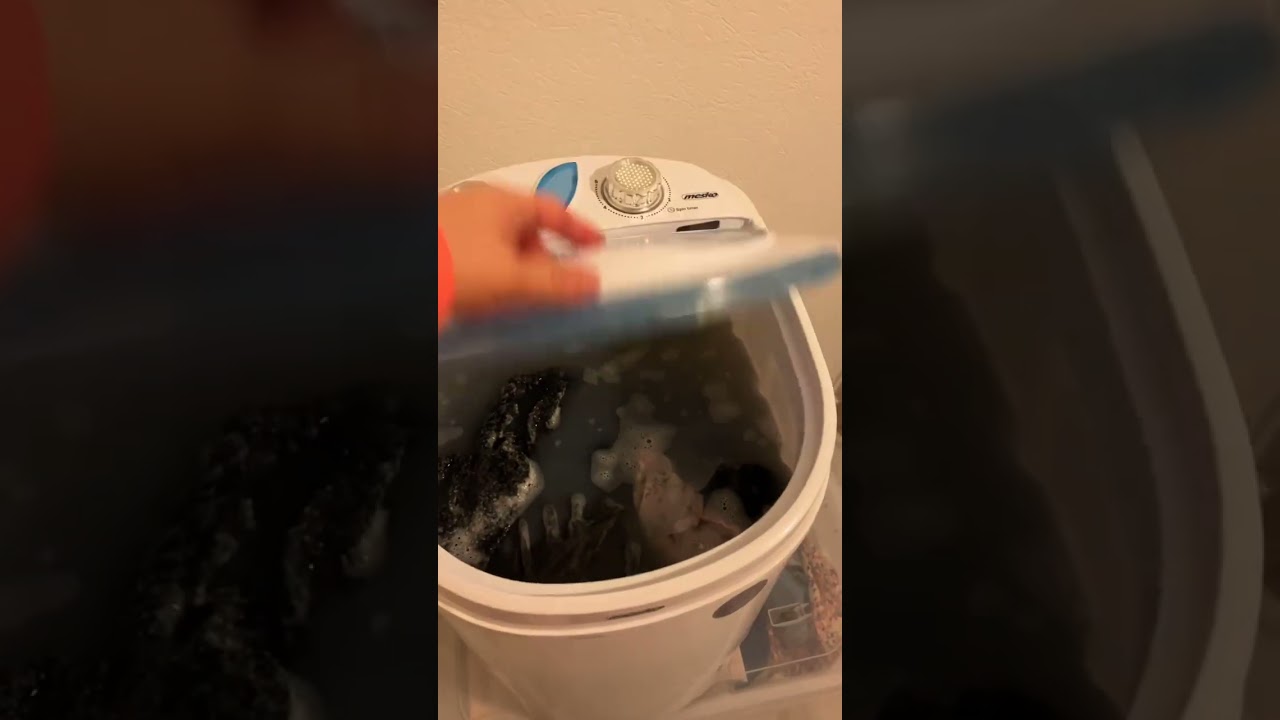 Je teste la mini machine à laver Mesko
