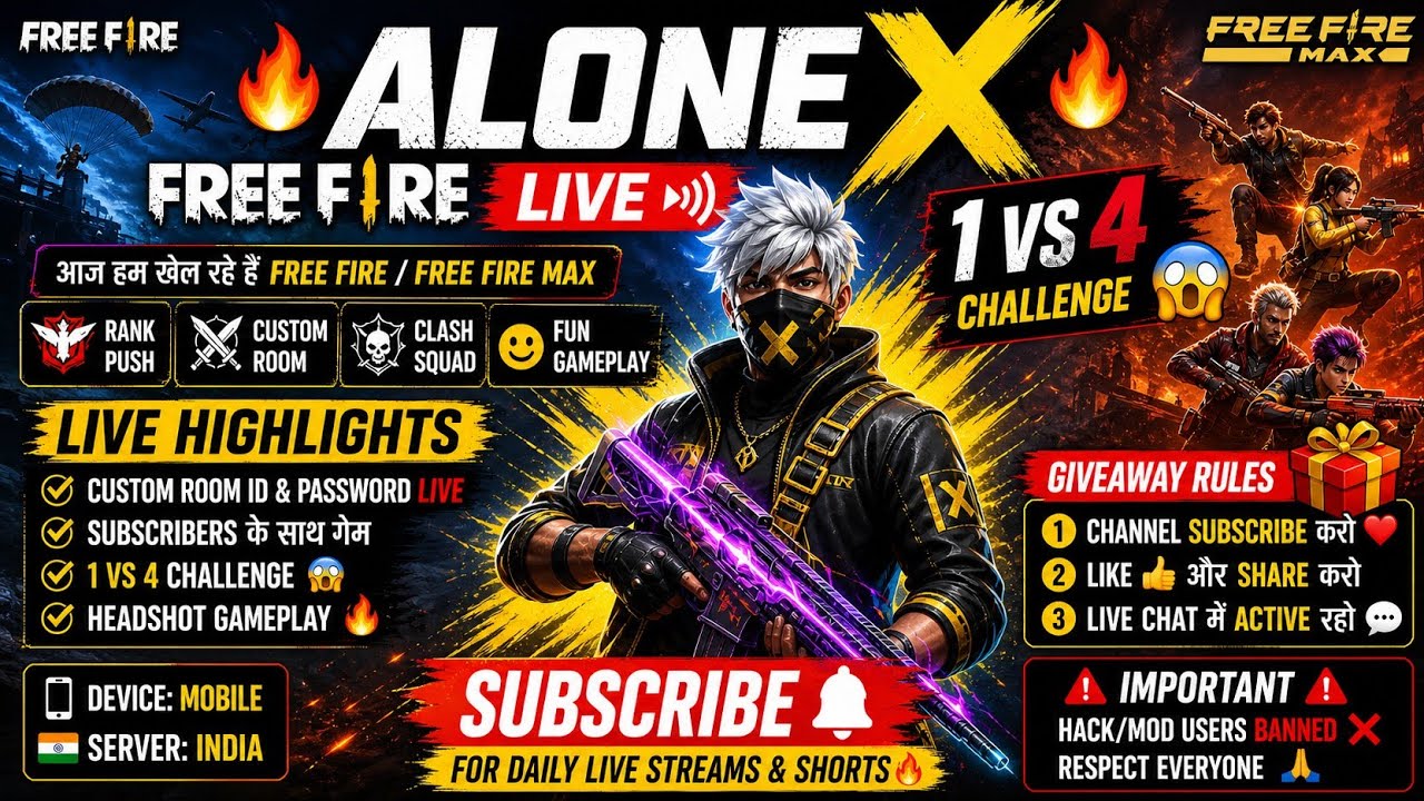 🔥10+ kill 🔴Free fire video / free fire ka video chahie / loan wolf only heads out gameplay / Alone x