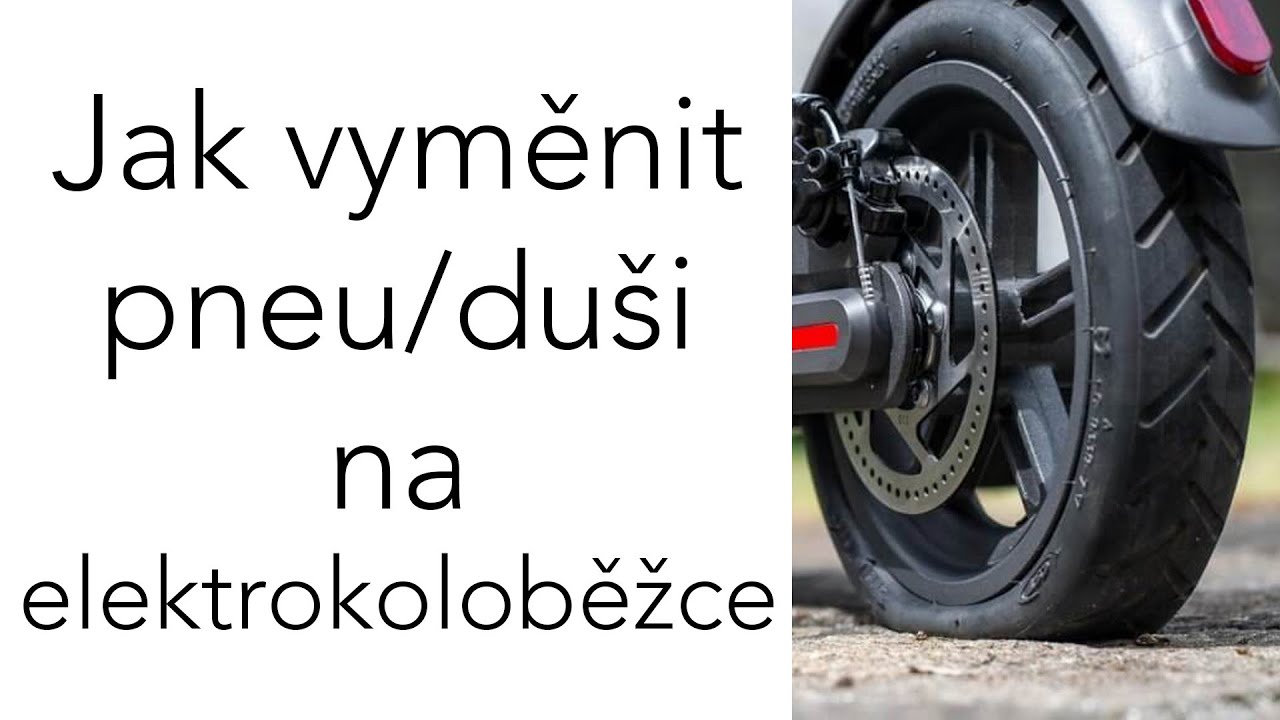 Jak vyměnit pneu/duši na elektrokoloběžce Cory - návod krok za krokem