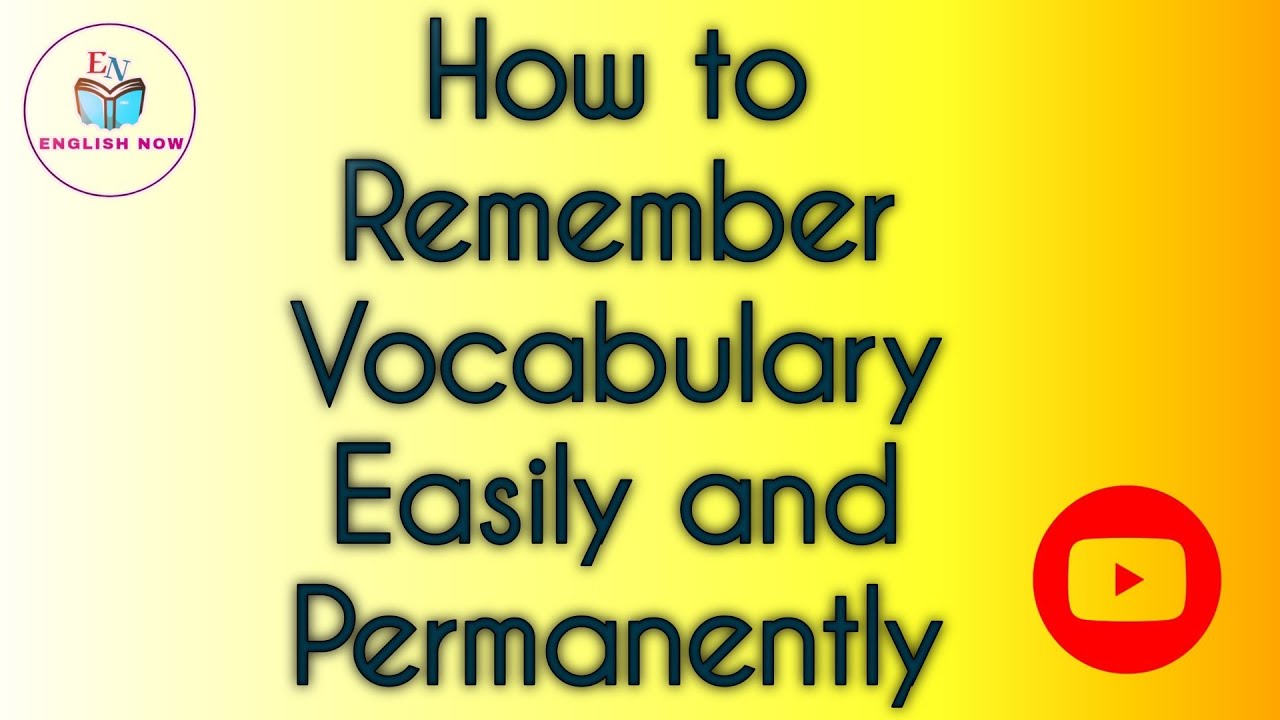 How To Remember Vocabulary Words | Vocabulary Words Kaise Yaad Kare #spokenenglish #englishlanguage 