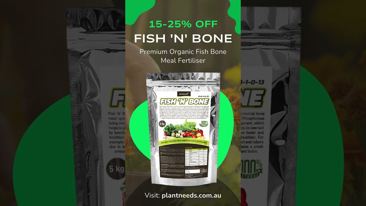 15-25% off on the 5 kg variant of Fish 'N' Bone - Fish Bone Meal Fertiliser #fertiliser