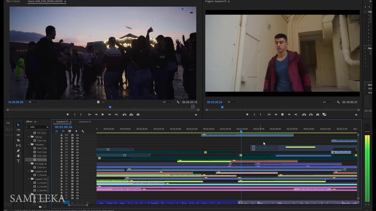 Anxhela Peristeri & Mateus Frroku Editing timelapse
