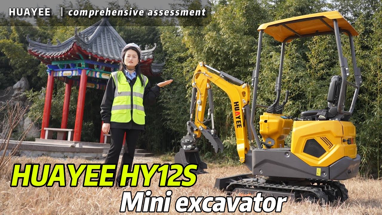 HUAYEE HY12S Review: 3080mm Radius on a 1.2 Ton Mini Excavator! Tight-Job Game-Changer!