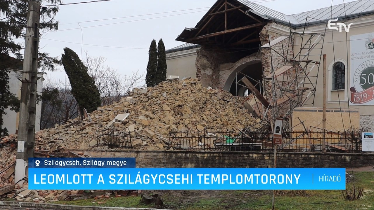 Leomlott a szil&aacute;gycsehi templomtorony &ndash; Erd&eacute;ly TV