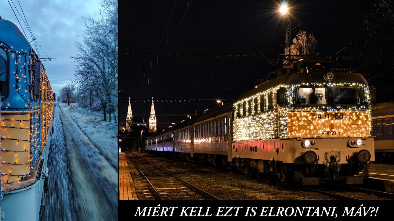 UTAZÁS FÉNY-SZILIVEL! Magyarország első FÉNY-MOZDONYA!