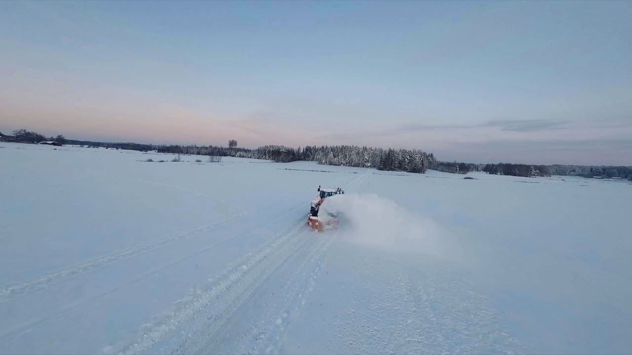 Blowing snow with Fransgård V-255