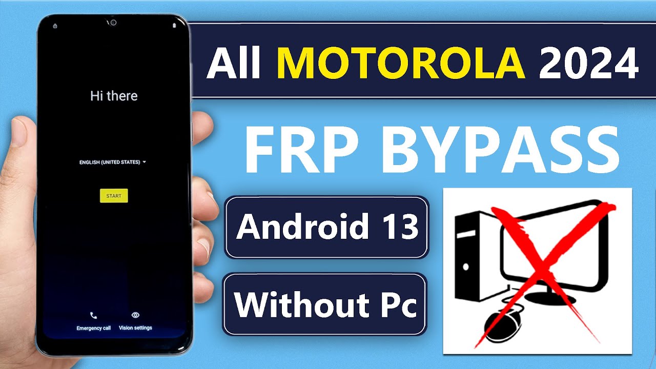 2024 NEW: MOTOROLA FRP BYPASS/ GOOGLE LOCK BYPASS ANDROID 13 WITHOUT PC [NO TALKBACK/ NO MAPS] 100%✅