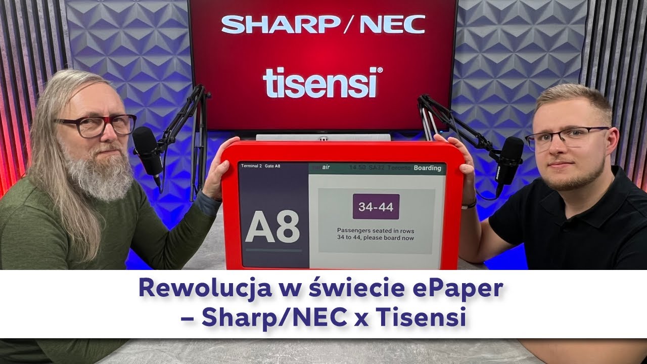 Sharp #ePaper z rozwiązaniem Tisensi