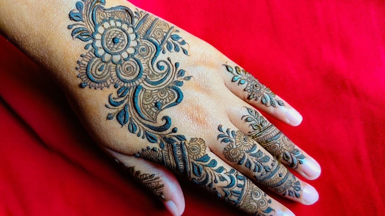 Happy New Year 2025,🎊🥳New year and new back back hand simple henna for beginners ❤️#subscribe#like