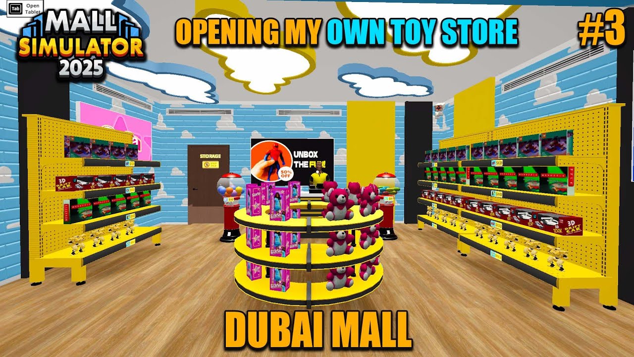 Opening a Toy Shop in My Mall! 🧸 | Mall Simulator #MallSimulator #ToyShop #Gameplay