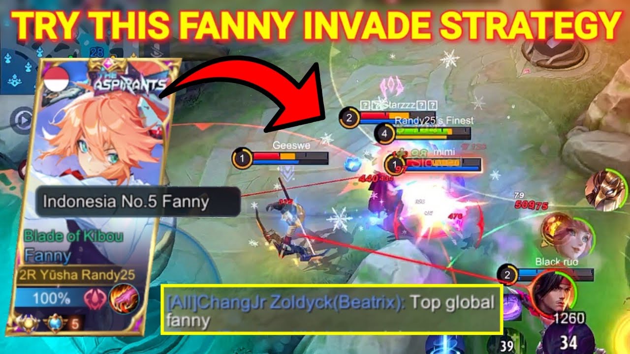 Cara Fanny Randy25 RUSUH Core Musuh!! AUTO KENA MENTAL | Mobile Legends