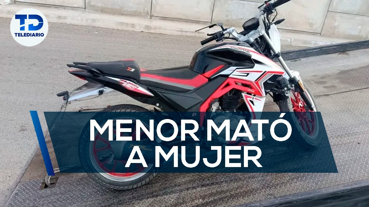 Murió joven mujer; la atropelló un menor en motocicleta