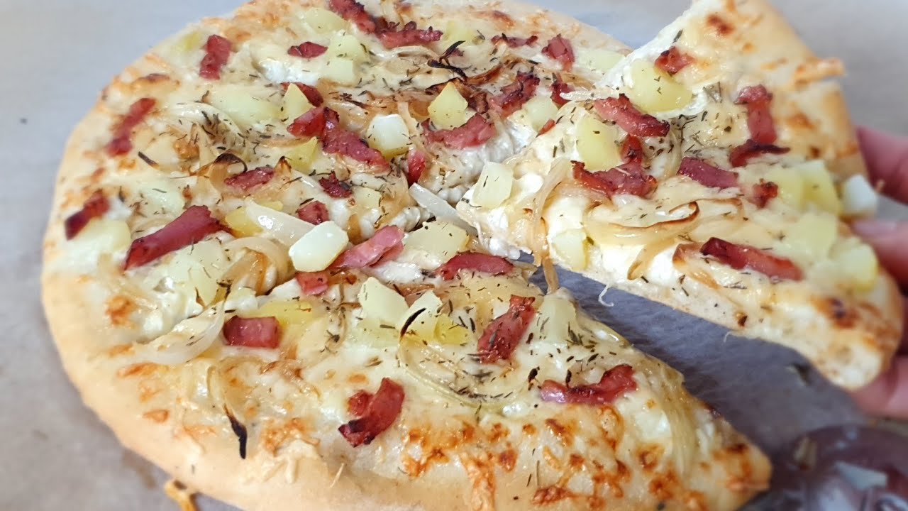 2 pizza tartiflette/savoyarde crème fraîche,pizza très moelleuses TOP #pizza #ramadan2022