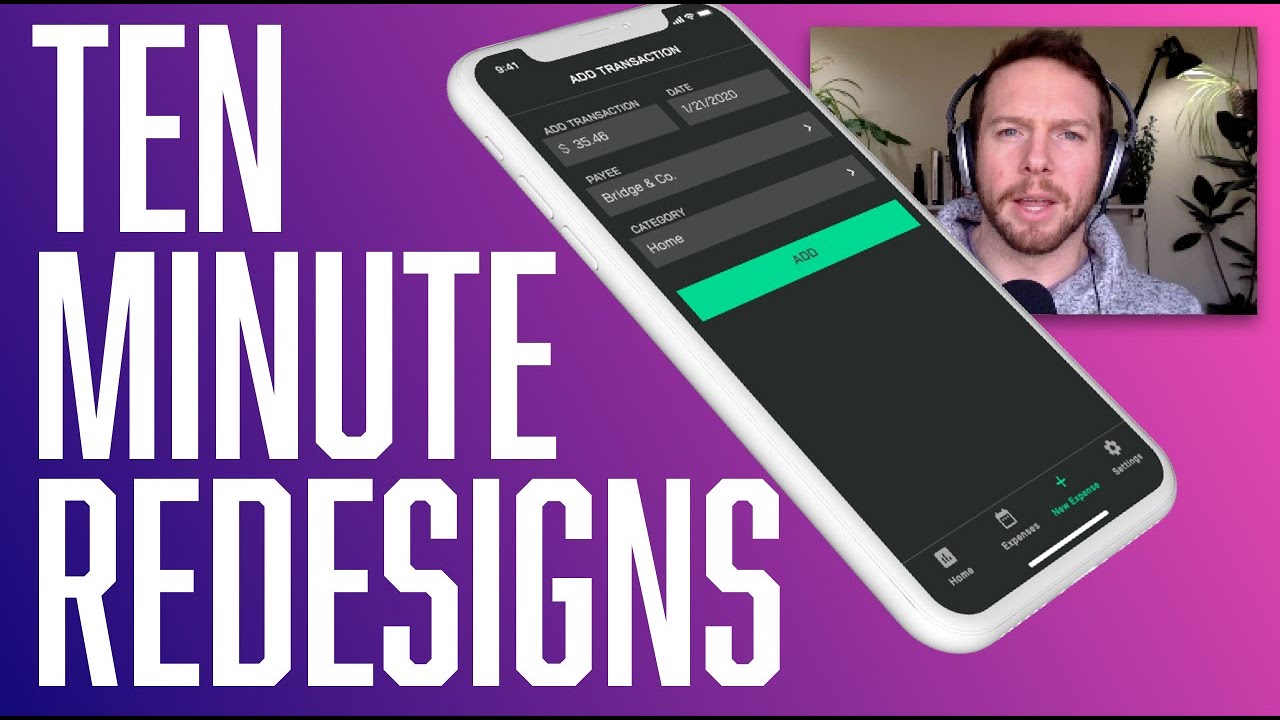 UI Tutorial: Redesigning the SpendWeek app (in 10 Min)