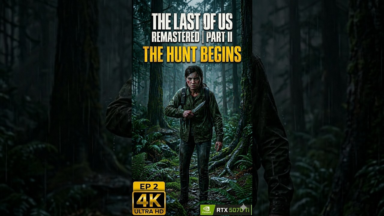 🔴 LIVE | The Last of Us Part II (Remastered) – The Hunt Begins | Ep 2 | 5070 Ti Gameplay Vertical