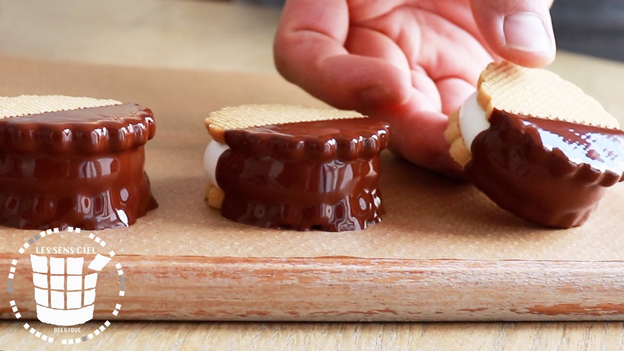 サクッともっちりマシュマロサンドクッキーの作り方✳︎How to make Marshmallow sand cookie ✳︎ベルギーより#166