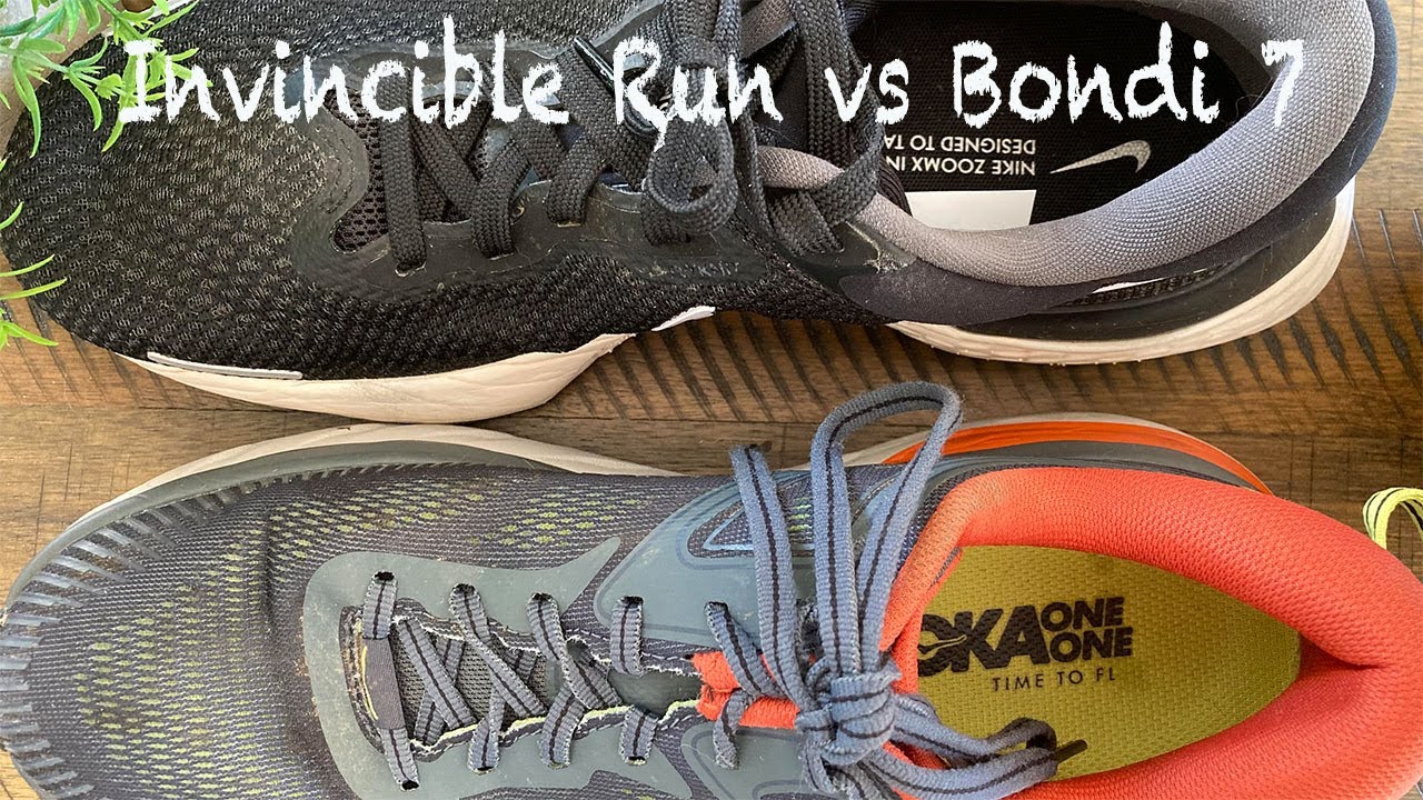 Hoka Bondi 7 vs Nike ZoomX Invincible Run | Max Cushion Comparison | Which Shoe is Right For You?