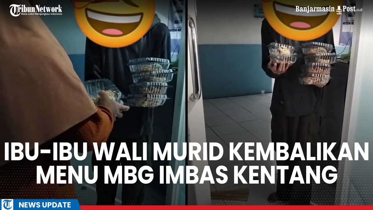 Heboh! Ibu-ibu Wali Murid Kembalikan Menu MBG Kentang di Lamongan, Sekda Lapor ke BGN