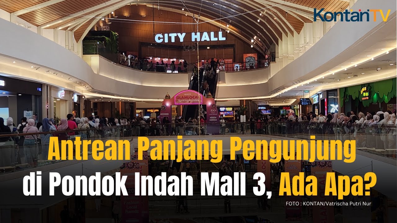 Pondok Indah Mall 3 Dipenuhi Pengunjung, Antrean Mengular Panjang