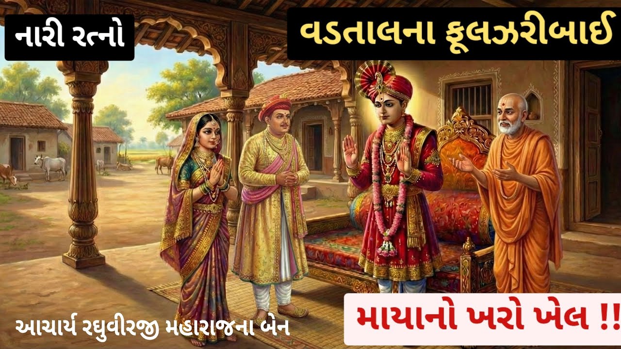 નારી રત્નો વડતાલના ફૂલઝરીબાઈની વિદાય સમયે મહારાજની આંખમાંથી ટપટપ આંસુ આવ્યા ત્યારે કયું ચરિત્ર થયું?