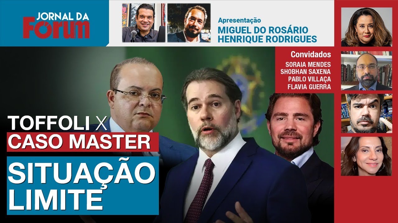 Situação de Toffoli chega ao ponto mais crítico | Vorcaro acusa governador bolsonarista Ibaneis