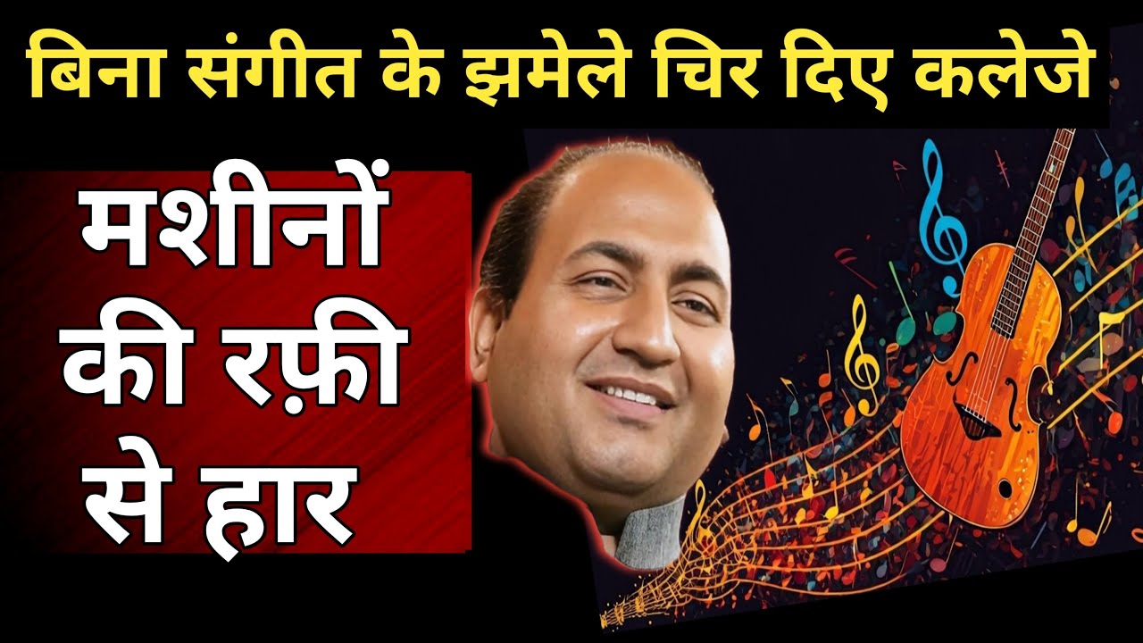 बिना संगीत के झमेले चिर दिए कलेजे रफ़ी साहब ने | Songs of Mohammed Rafi with less instruments