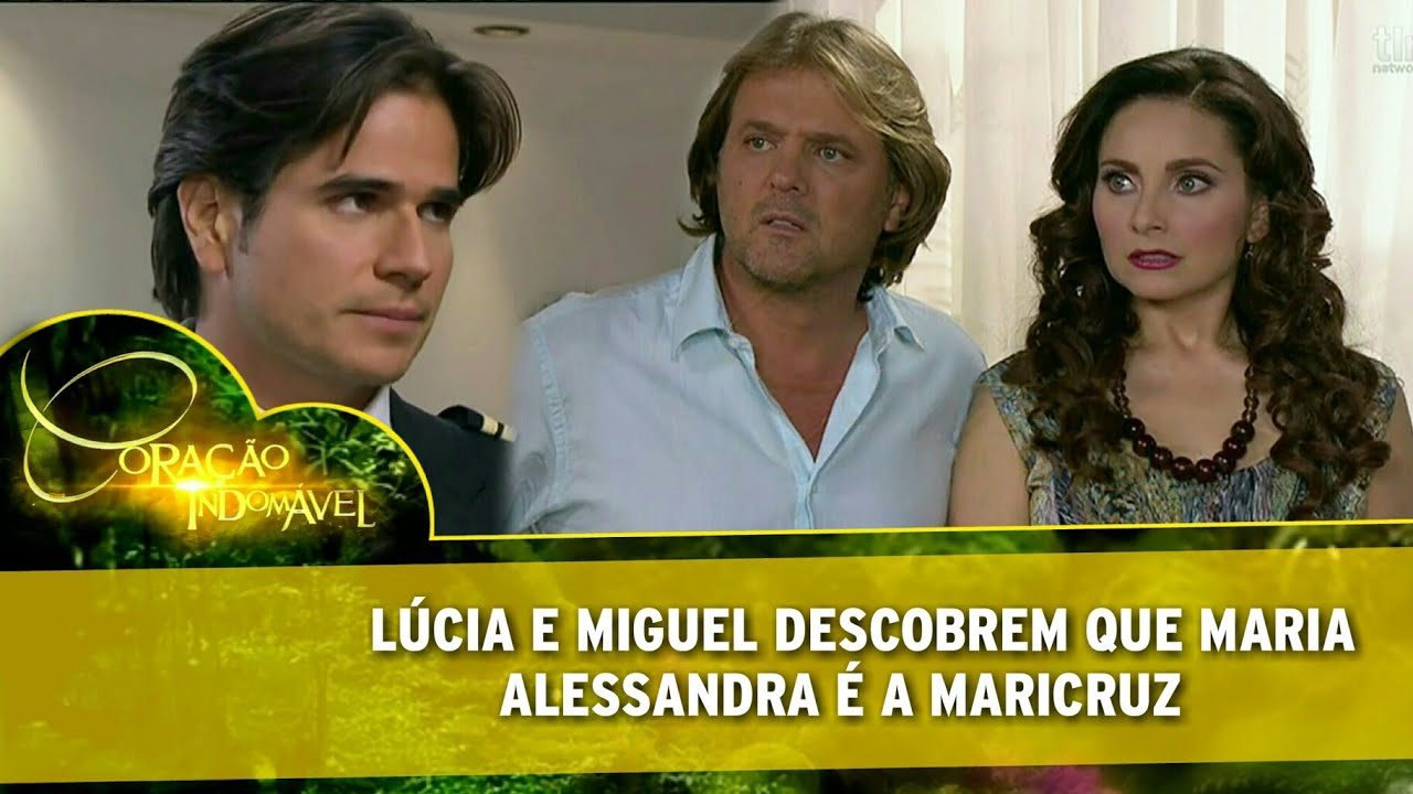 Coração Indomável - Lúcia e Miguel descobrem que Maria Alessandra é Maricruz