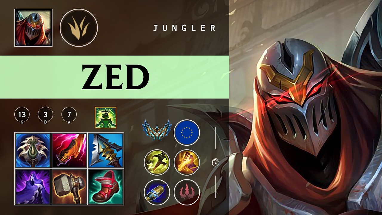 Zed Jungle vs Zaahen - EUW Challenger Patch 26.04