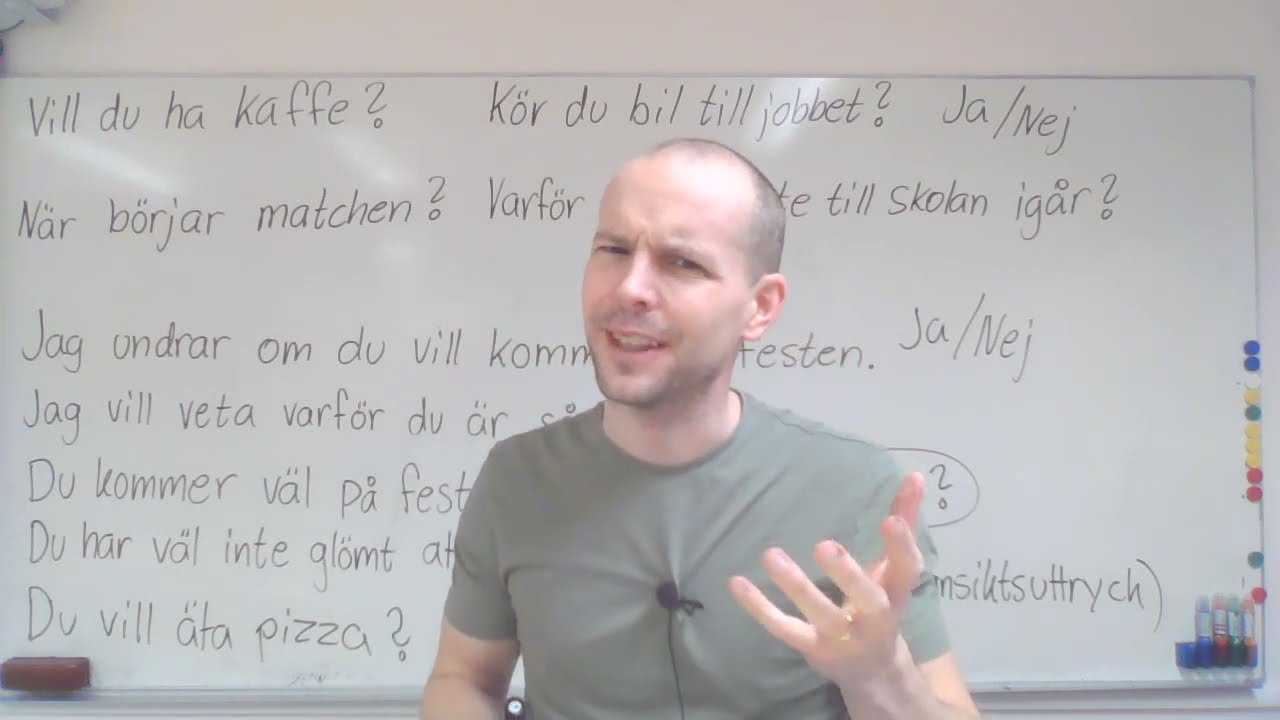 Hur frågar man på svenska? (olika sätt att fråga) SFI