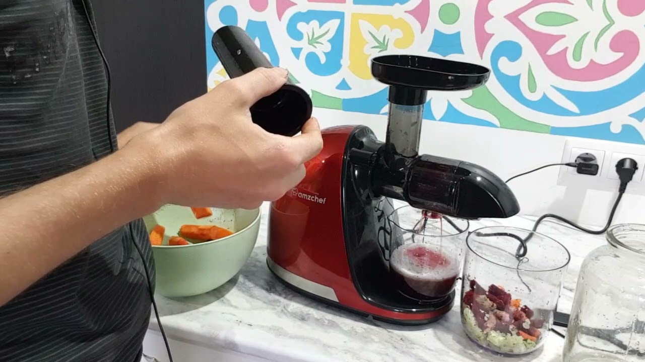 Обзор и тестирование шнековой соковыжималки Amzchef  ZM 1501