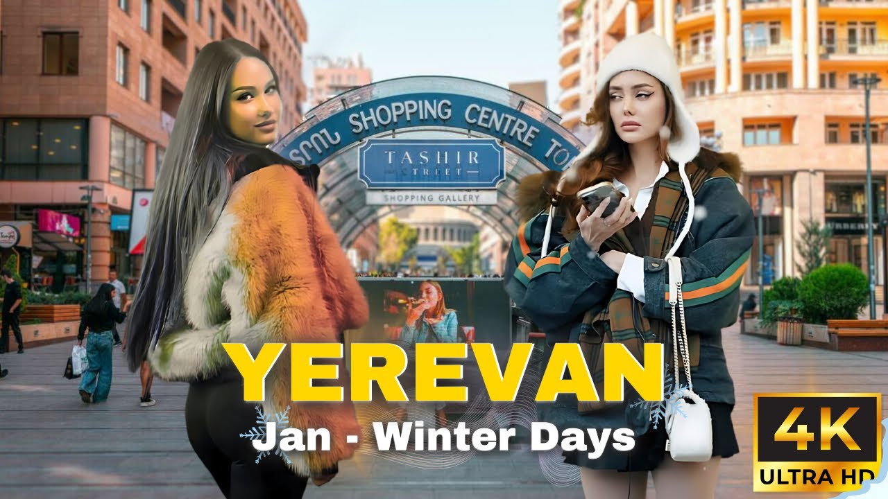 Yerevan Winter Walking Tour 🇦🇲 January 2025 Views You Have to See!