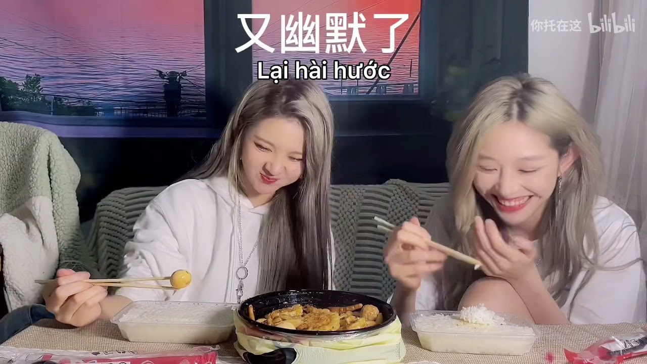 |VIETSUB| Cut vlog mukbang của Hách Tịnh Di và Vương Dịch
