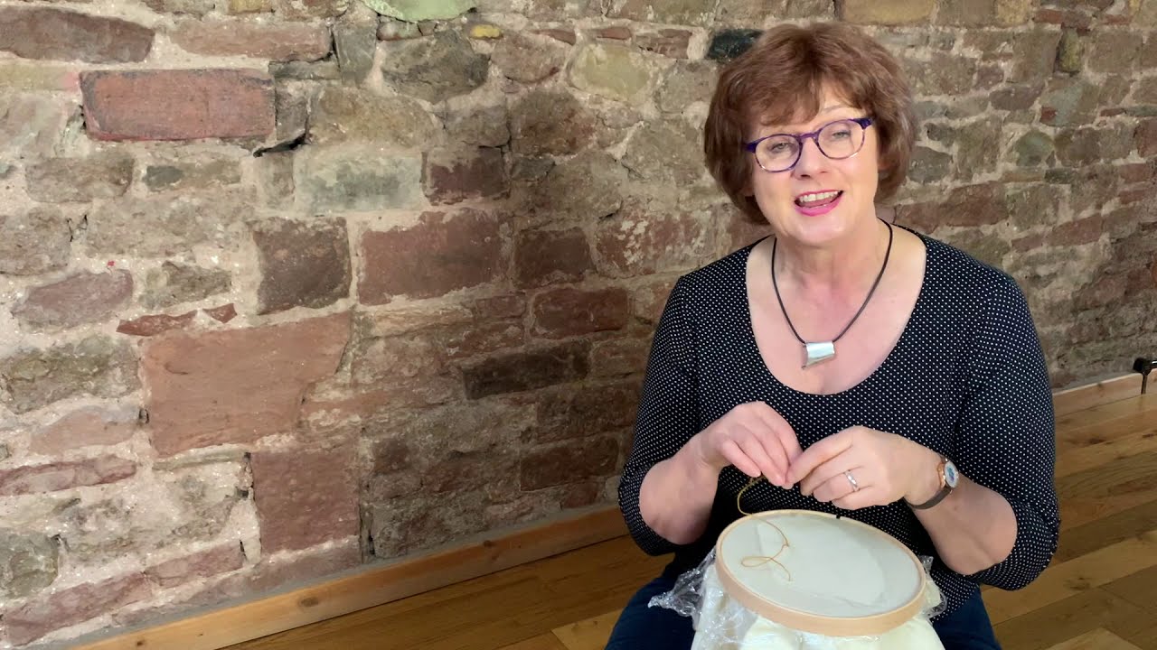 The Crewel Work Company - Reversed Chain Stitch demo