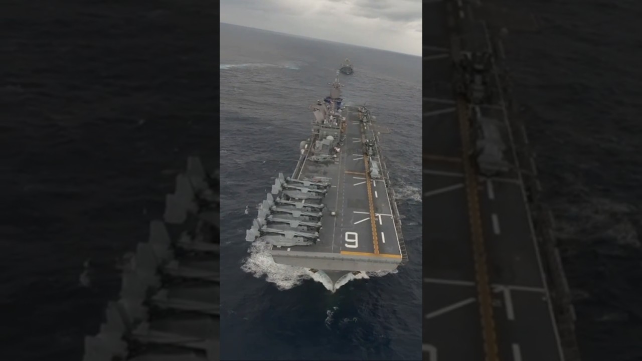 함정에서 MV-22가 날개를 접는 이유