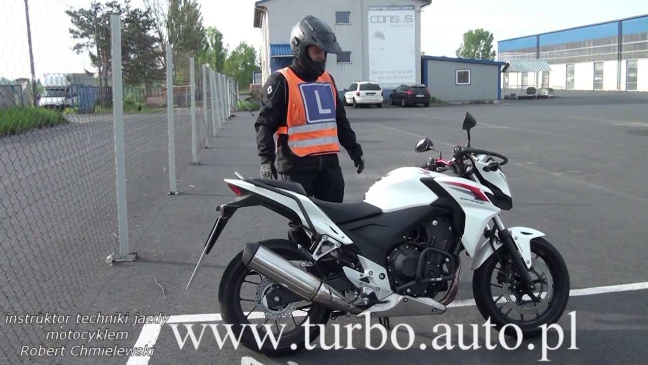 Wszystkie zadania egzaminacyjne na placu manewrowym dla motocyklistów kategorii A,A2,A1