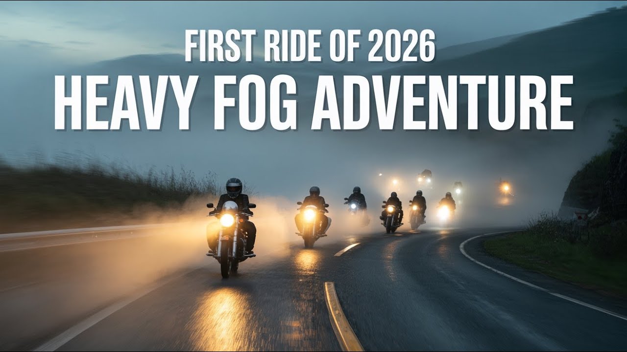 New Year First Ride 2026 | Heavy Fog Adventure to Neelkanth Mahadev, Mandav