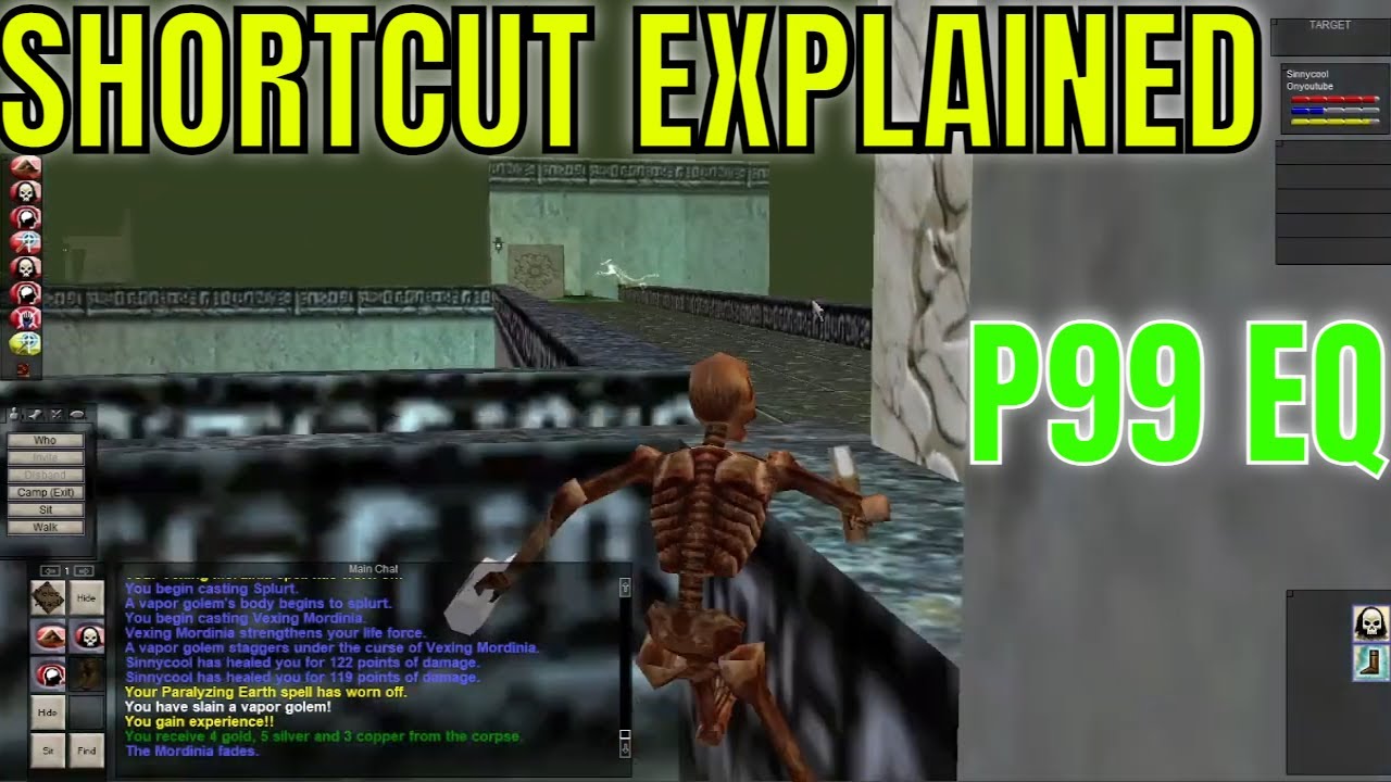 P99 EverQuest how to do shortcut in City of Mist to access 2nd level walkways Project 1999 EQ Green