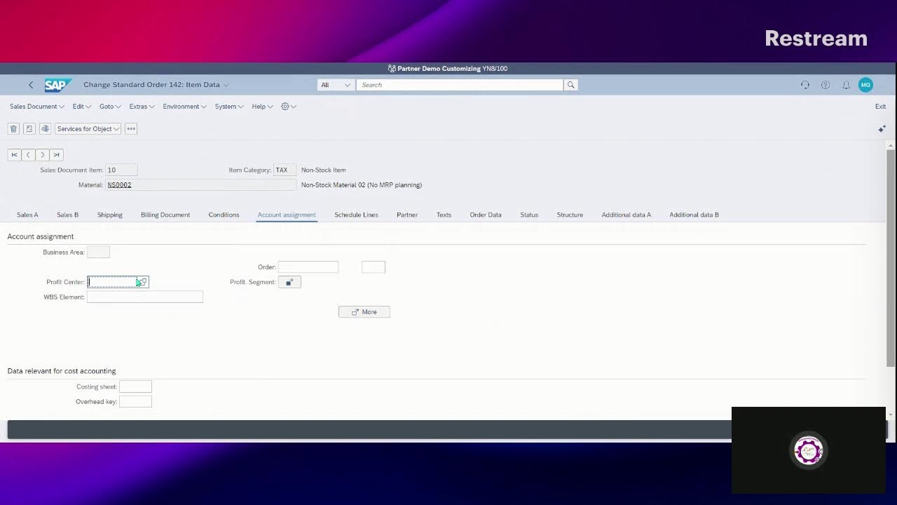 Sales Order Processing for Non-Stock Material (2ET) in SAP CLOUD