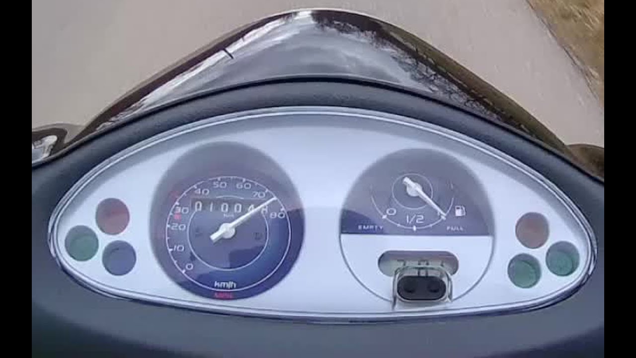Piaggio Fly 50 4t 2006 75 km/h   Acceleration and Topspeed