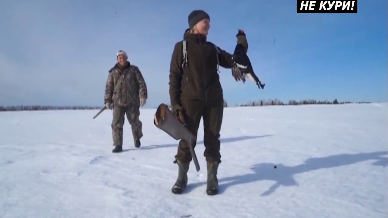 Блондинка на охоте. Охота на тетерева на току . 2018