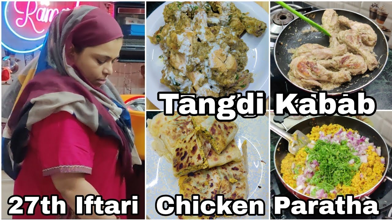 Chicken White Tangdi Kabab | Chicken Anda Paratha Recipe| Ramzan 27th Iftari