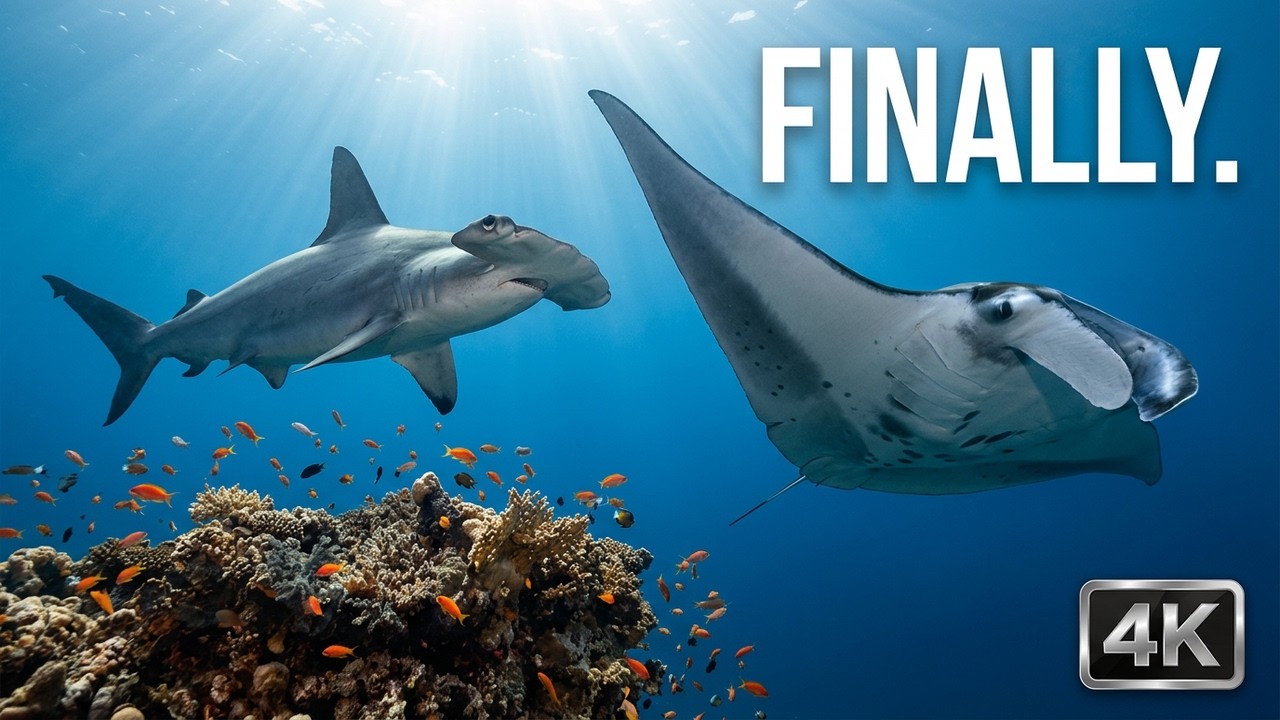 Diving Red Sea's TOP Reefs: Hammerhead Sharks & Manta Rays | 4K