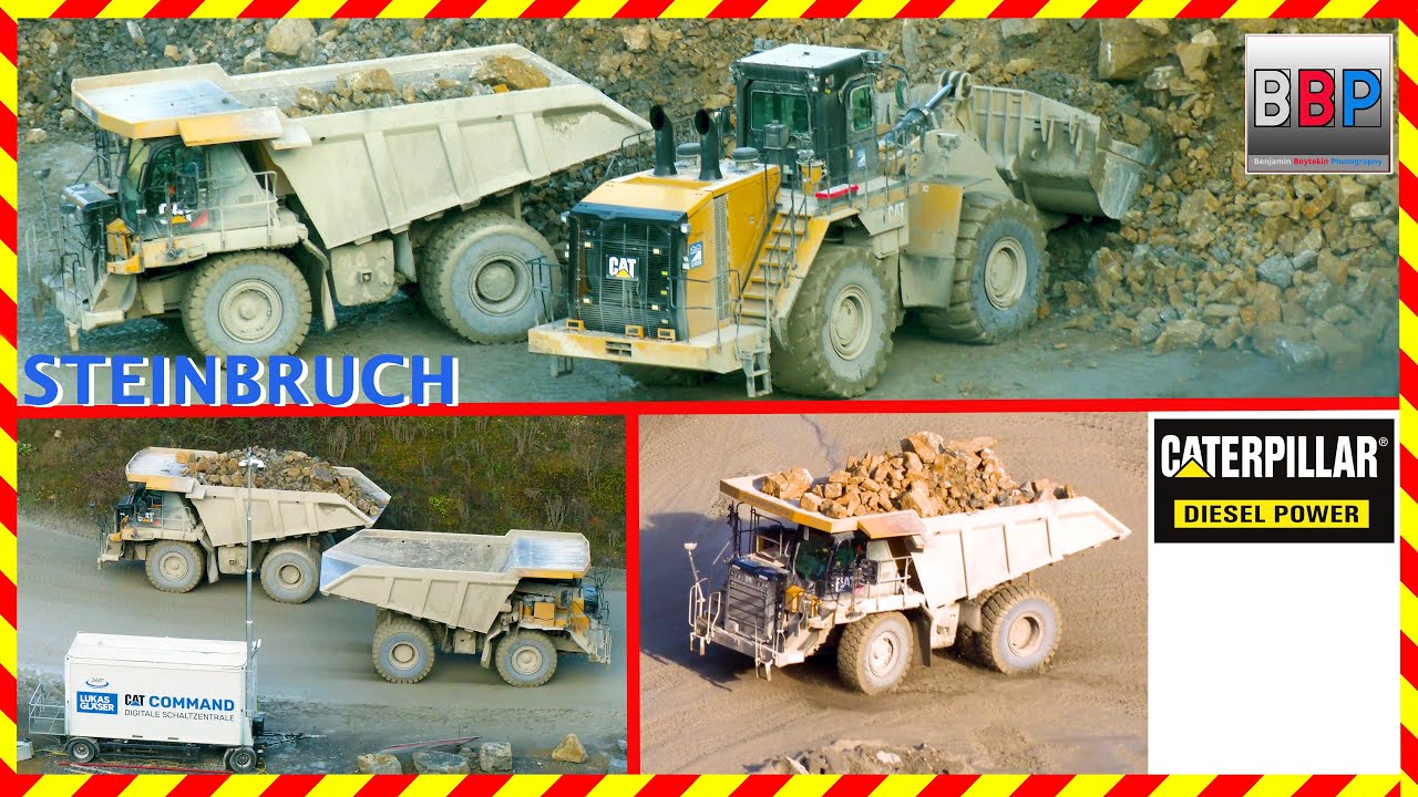 ⚠️ CATERPILLAR 990K & 2x 775G - Steinbruch, Dezember 2025. Teil 3