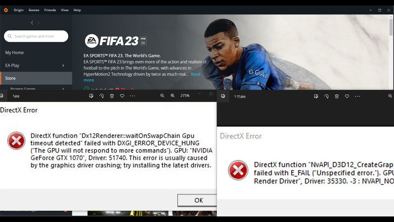 Fix FIFA 23 DirectX Function Error Dx12Renderer/NvAPI_D3D12/DXGI Error Device Hung